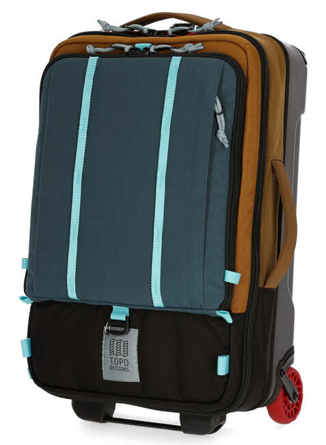 Torba / plecak na kółkach Topo Designs Global Travel Bag Roller - desert palm / pond blue