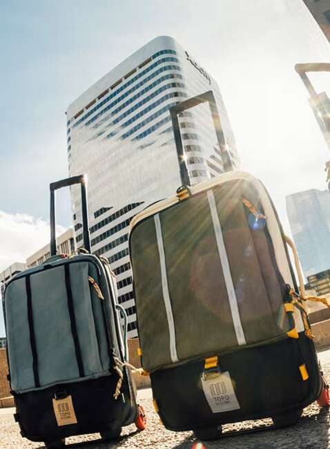 Torba / plecak na kółkach Topo Designs Global Travel Bag Roller - sea pine