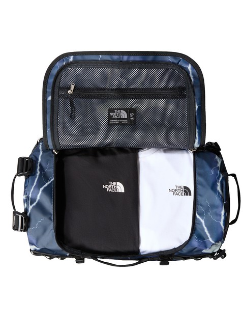 Torba podróżna The North Face Base Camp Duffel S - summit navy tnf lightening print / tnf black