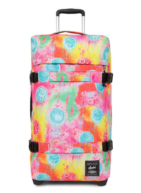 Torba podróżna na kółkach Eastpak Transit'R M - fluo clouds