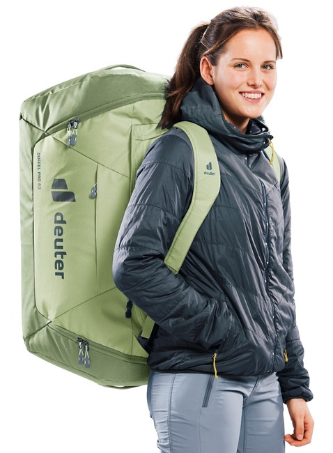 Torba podróżna składana Deuter Duffel Pro 60 - mineral / grove