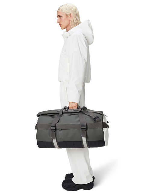 Torba podróżna średnia Rains Texel Duffel W3 - grey mix