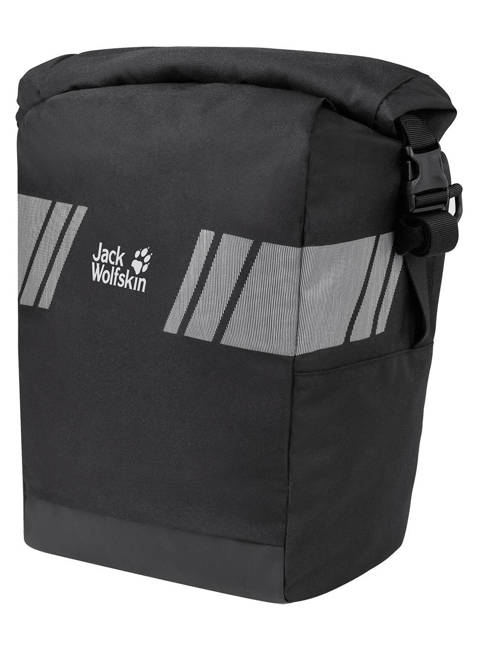 Torba sakwa rowerowa Jack Wolfskin Rack Bag - flash black