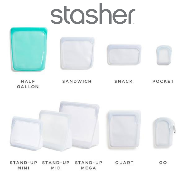 Torba silikonowa Stasher Half Gallon Bag - aqua