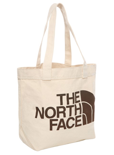 Torba szoperka The North Face Cotton Tote - weimaraner brown large logo print