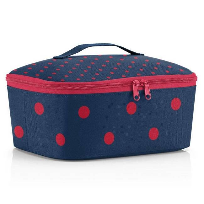 Torba termiczna na LUNCH Reisenthel Coolerbag M Pocket - mixed dots red