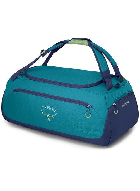 Torba turystyczna plecak Osprey Daylite Duffel 60 - blue spikemoss / alkaline