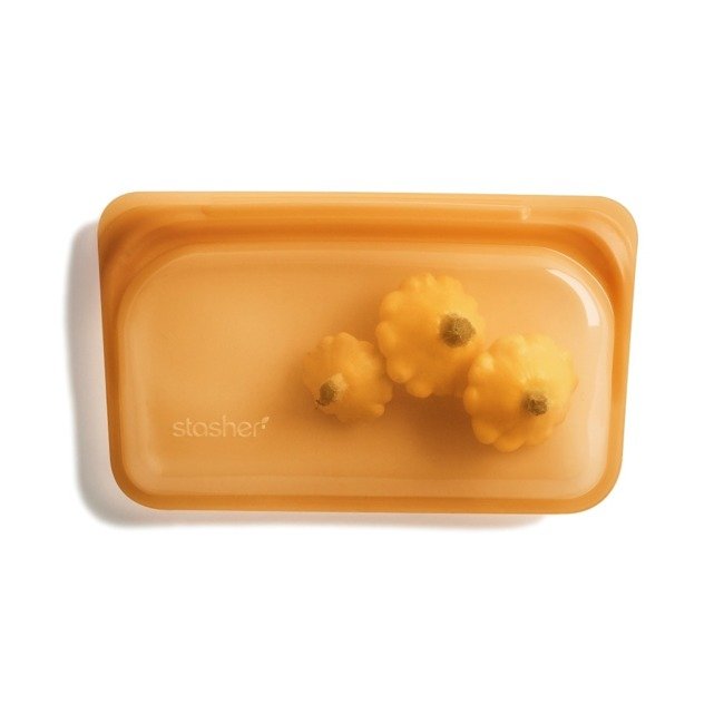 Torebka silikonowa wielofunkcyjna Stasher Snack Bag - honey