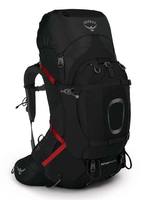 Trekkingowy plecak Osprey Aether Plus 60 L/XL - black