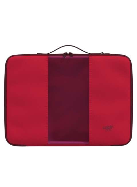 Trzy organizer na odzież CabinZero Lux Packing Cubes Set - cranberry