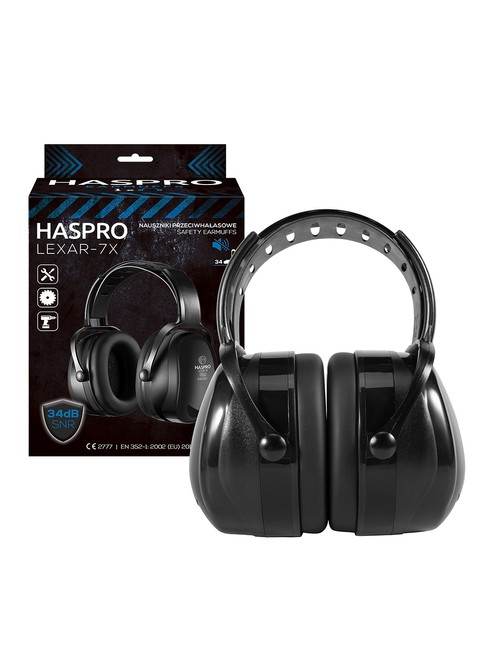 Uniwersalne nauszniki ochronne Haspro Lexar 7X Safety Earmuffs - black