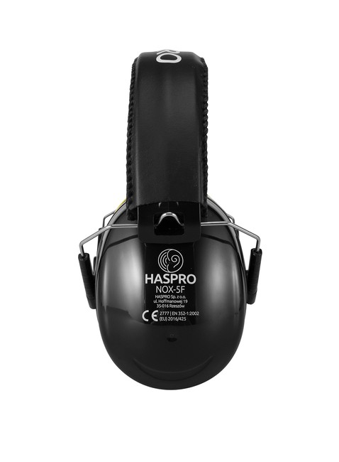 Uniwersalne nauszniki ochronne Haspro Nox 5F Safety Earmuffs - black