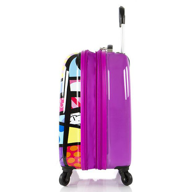 Walizka dla dzieci Heys Britto Tween Spinner Luggage - Purple Hearts