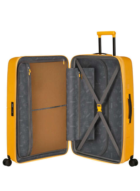 Walizka duża American Tourister DashPop EXP - golden yellow