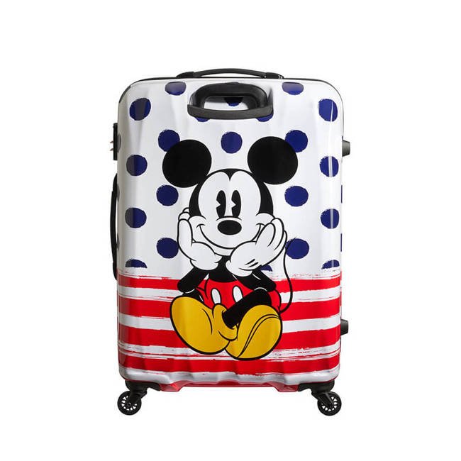 Walizka duża American Tourister Disney Legends - Mickey blue dots