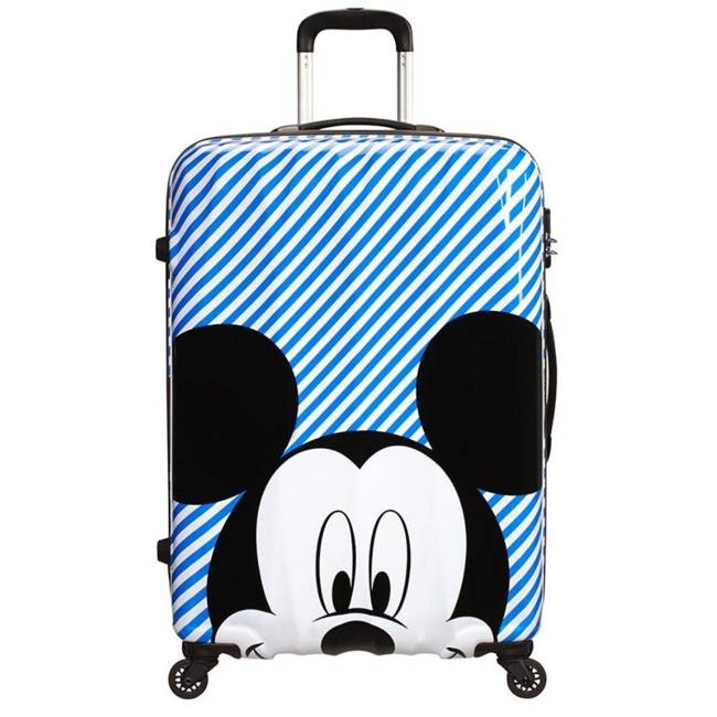 Walizka duża American Tourister Hypertwist Disney - Mickey stripes