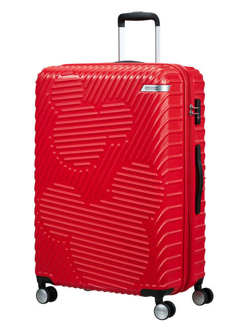 Walizka duża American Tourister Mickey Clouds - classic red