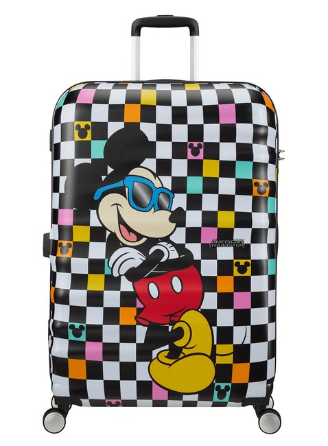 Walizka duża American Tourister Wavebreaker Disney - Mickey check