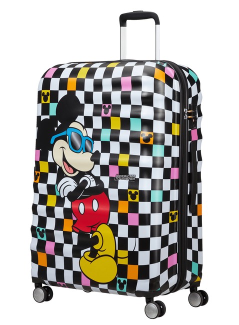 Walizka duża American Tourister Wavebreaker Disney - Mickey check