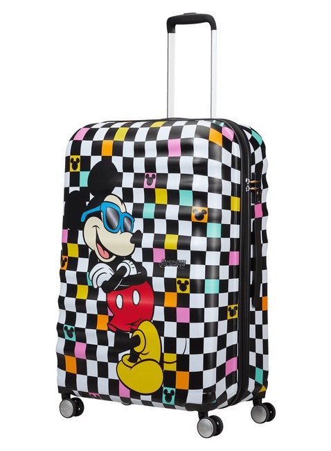 Walizka duża American Tourister Wavebreaker Disney - Mickey check