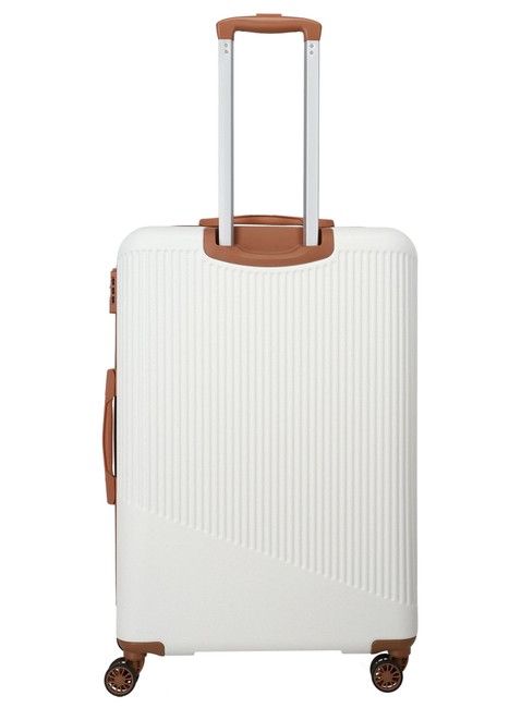 Walizka duża Travelite Bali - white / cognac