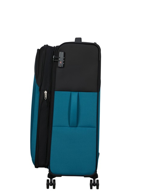 Walizka duża poszerzana American Tourister Daring Dash EXP - black / blue