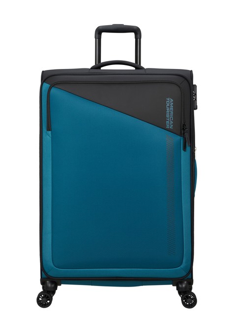 Walizka duża poszerzana American Tourister Daring Dash EXP - black / blue