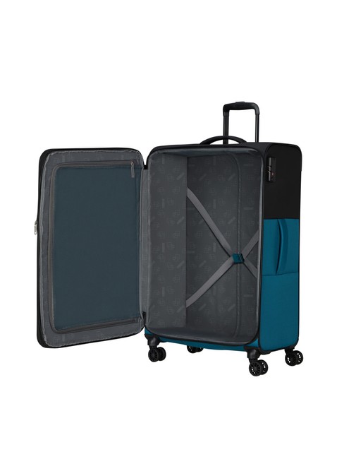 Walizka duża poszerzana American Tourister Daring Dash EXP - black / blue