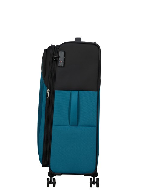 Walizka duża poszerzana American Tourister Daring Dash EXP - black / blue