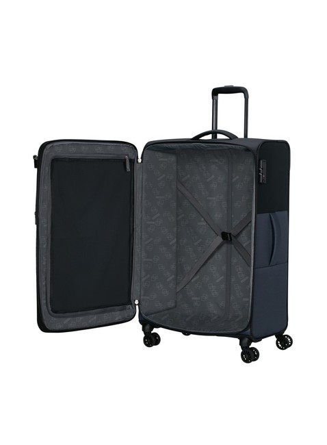 Walizka duża poszerzana American Tourister Daring Dash EXP - black / grey