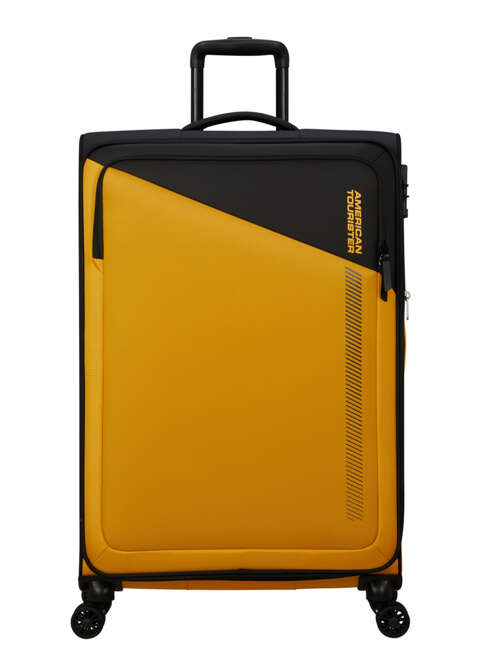 Walizka duża poszerzana American Tourister Daring Dash EXP - black / yellow