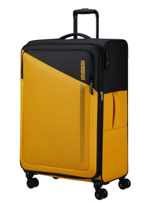 Walizka duża poszerzana American Tourister Daring Dash EXP - black / yellow