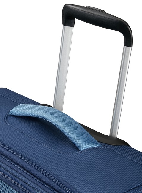 Walizka duża poszerzana American Tourister Pulsonic - combat navy