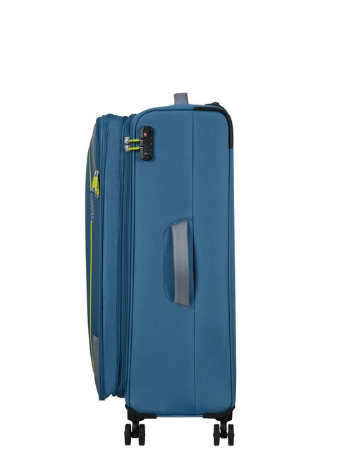 Walizka duża poszerzana American Tourister Pulsonic - coronet blue