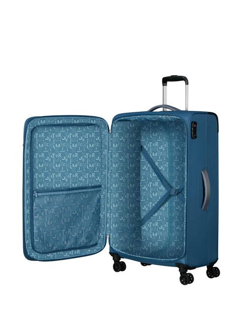 Walizka duża poszerzana American Tourister Pulsonic - coronet blue