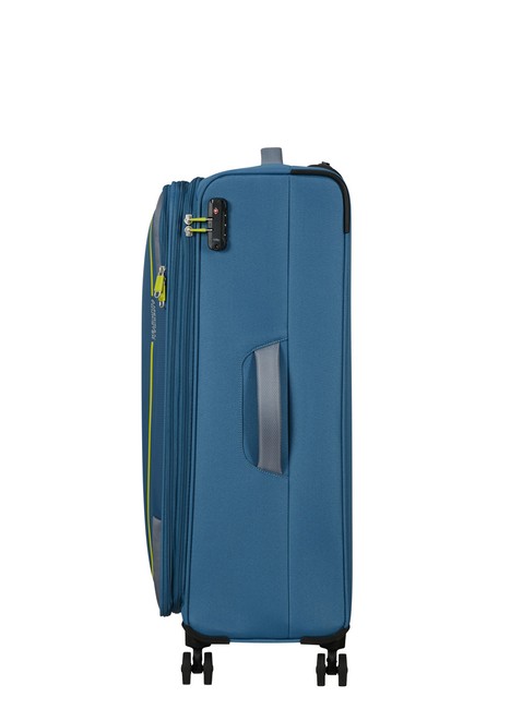 Walizka duża poszerzana American Tourister Pulsonic - coronet blue