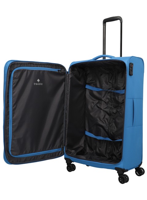 Walizka duża poszerzana Travelite Ruegen - medium blue