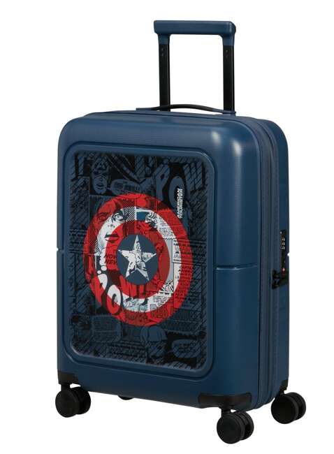 Walizka dziecięca American Tourister DashPop Disney Marvel - Captain America shield