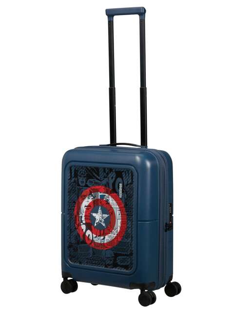 Walizka dziecięca American Tourister DashPop Disney Marvel - Captain America shield