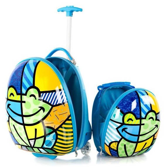 Walizka i plecak dla dzieci Heys Britto for Kids - Frog