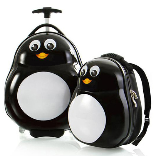 Walizka i plecak dla dzieci Heys - penguin