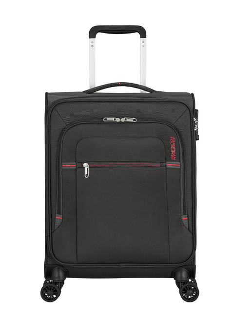 Walizka kabinowa American Tourister Crosstrack - grey/red