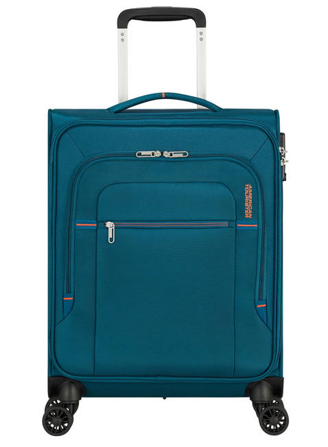 Walizka kabinowa American Tourister Crosstrack - navy/orange