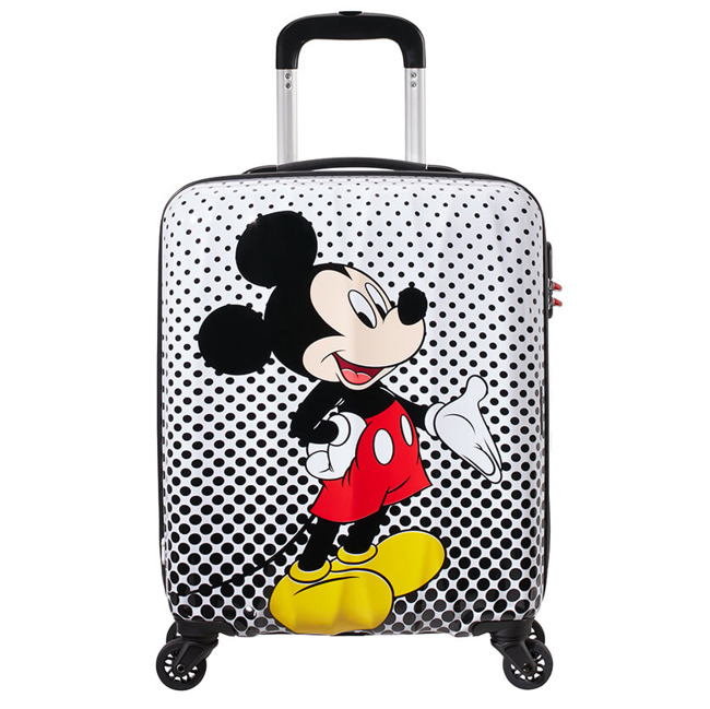 Walizka kabinowa American Tourister Disney Legends - Mickey Mouse polka dot