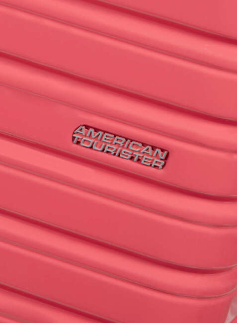 Walizka kabinowa American Tourister Flashline - coral pink