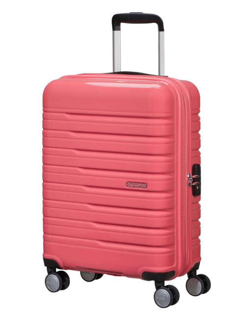 Walizka kabinowa American Tourister Flashline - coral pink