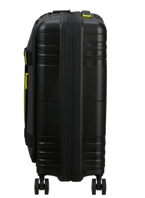 Walizka kabinowa American Tourister Hello Cabin Exp Coated - black / lime