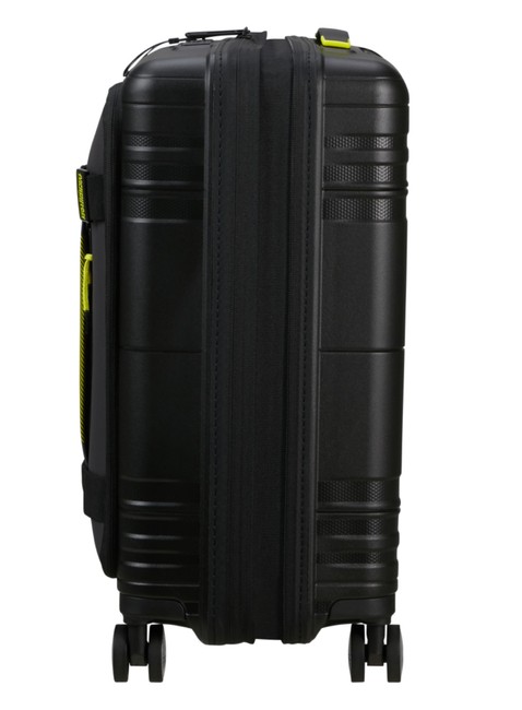 Walizka kabinowa American Tourister Hello Cabin Exp Coated - black / lime