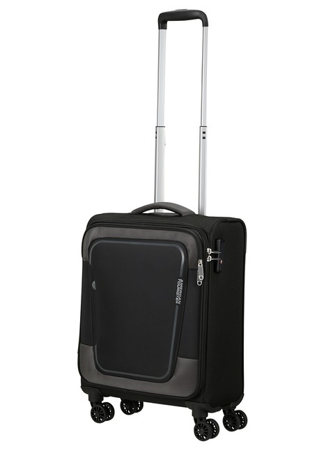 Walizka kabinowa American Tourister Pulsonic - asphalt black