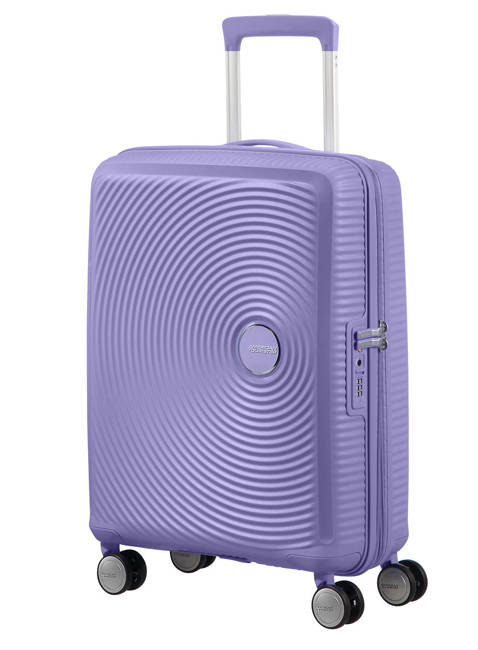 Walizka kabinowa American Tourister Soundbox - lavender